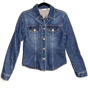 Halogen denim jacket button down size M